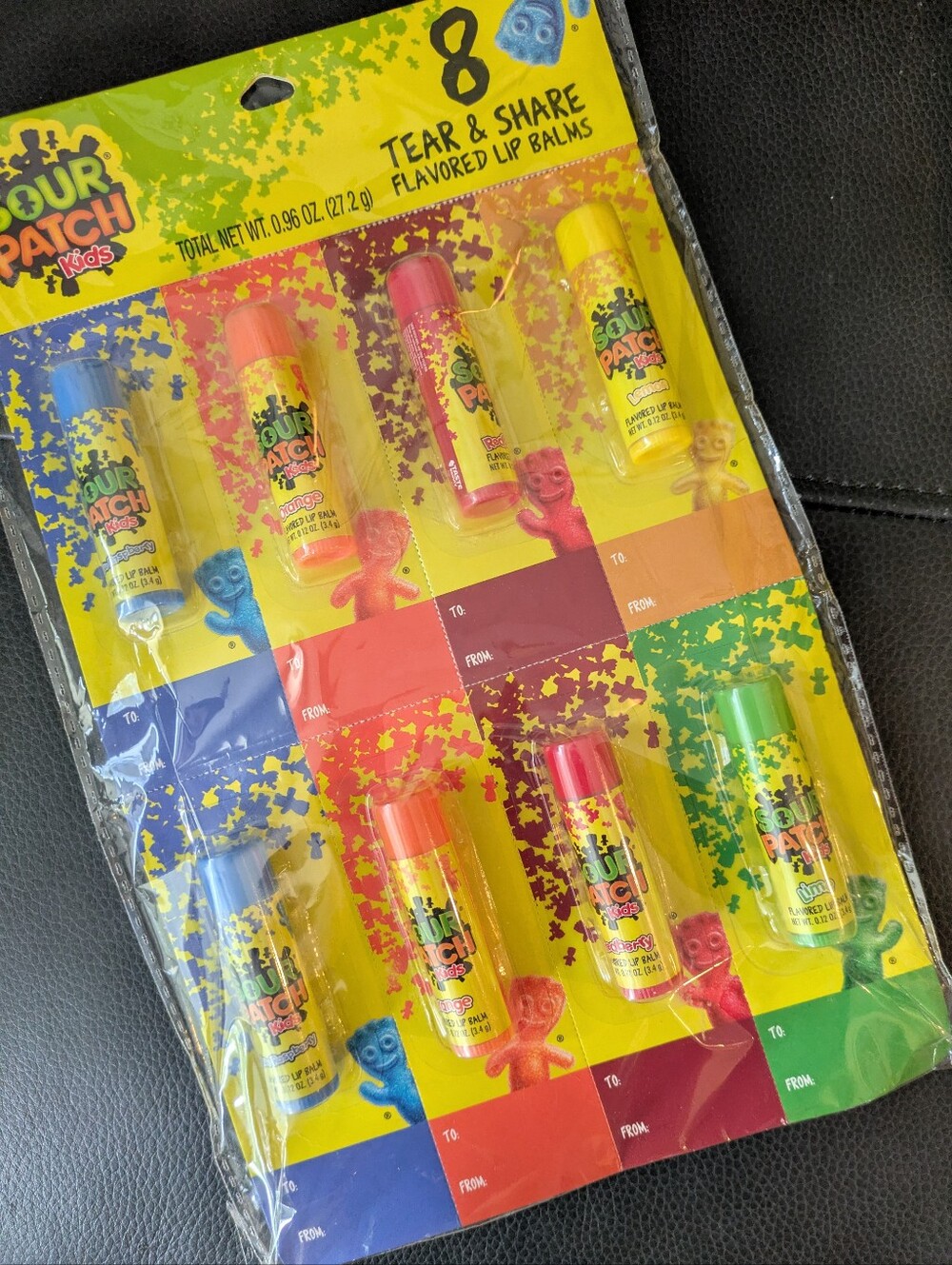 Sour Patch Kids Flavored Lip Balm -set of 8